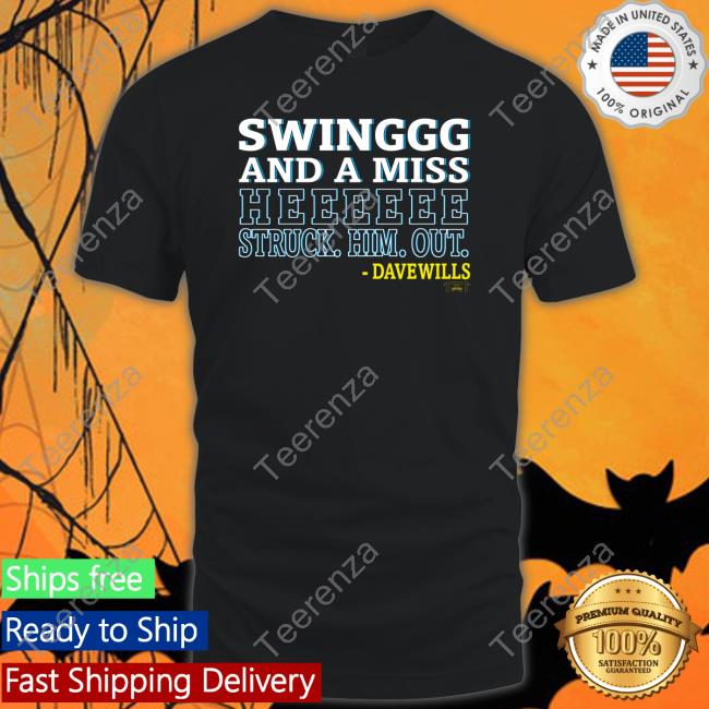 1771 Designs Swing And Miss He Struck Him Out Shirt